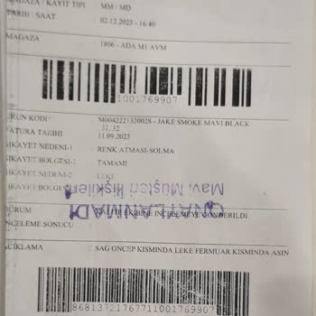 Mavi Marka Pantolonda Renk Solması Ve Aşınma Sorunları