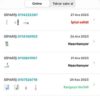 Watsons Habersiz Sipariş İptali