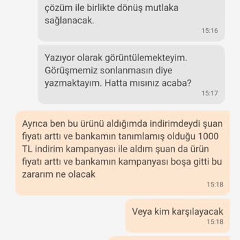 Carrefour SA Ürün İadesi Kampanya Avantajımın Gitmesi