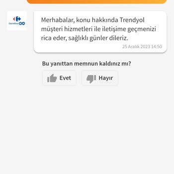 Carrefour SA Ürün İadesi Kampanya Avantajımın Gitmesi