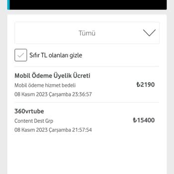 Vodafone Mobil Ödemede Haksız Ücret Kesintisi!