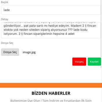 Casadebella İade Sorunu, İnternet Sayfasının Çalışmaması