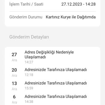 VakıfBank Ve Kurye Firması K. K. Gönderemiyor Aslında Beceremiyor.