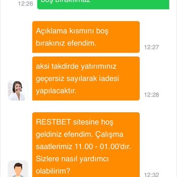 Restbet Para Vermeme, Para İsteme