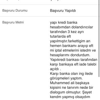 ING Hesabımdan Bilgim Dışında EFT!