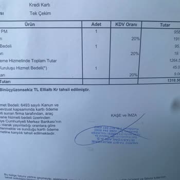 Tüvtürk Kredi Kartı Hizmet Bedeli Altında Alınan Kaçak Ücret