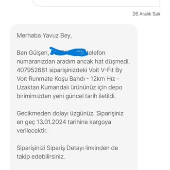 Hepsiburada -Siparişim Gönderilmiyor. Kesin Gönderim Tarihi Verilmiyor