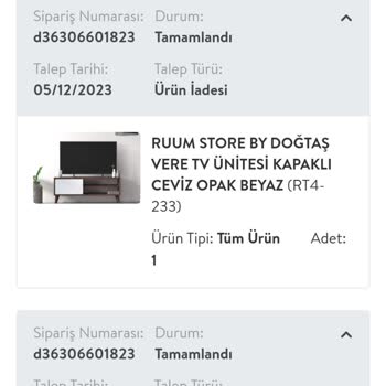 Vivense Ürün İptaline Rağmen Para İadesini Yapmıyor