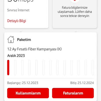 Vodafone Net Fiber 50 Diye Yapıyor Fiber Çıkmıyor