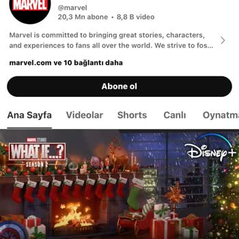 YouTube Marvel Adlı Kuruluştan Bilgim Dahi Olmadan Mesaj Geldi