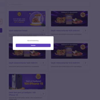 GetirYemek İndirim Kodlarını Kullanamıyorum