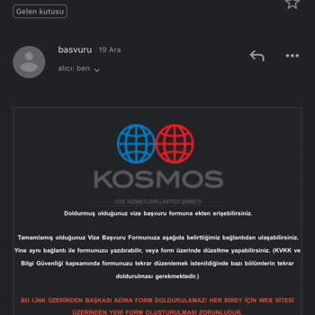 Global Visa Service (globalvisaservice.com.tr) Randevu Servis Şikayet