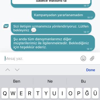 Watsons Müşteri Hizmetleri Yokluğu