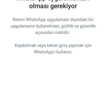 WhatsApp Resmi Uygulamanız Olması Gerek