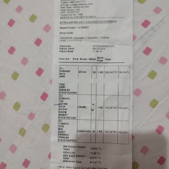 Butik Buruç Eksik Ürün Ve İade Sorunuyla Karşı Karşıya Kaldım