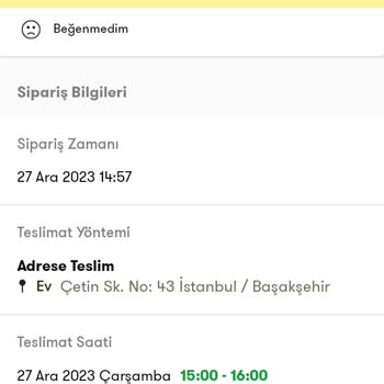 Cepte Şok'tan Yapılan Alışverişin Teslimat Sorunu