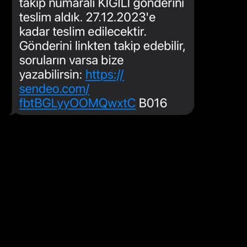 Sendeo Sipariş Teslimat İle İlgili Müşteri Hizmetleri Bilgilendirme