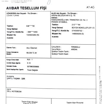 Yurtiçi Kargo Kargoda Eksik Teslimat