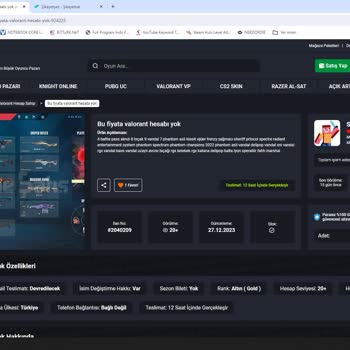 GameSatış'ta Mağduriyet: Valorant Hesap Sorunu