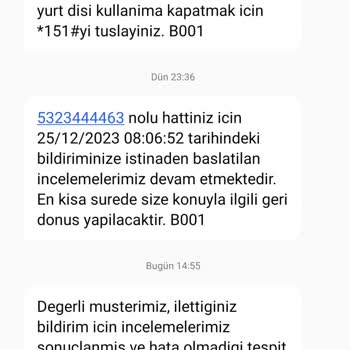 Türk Telekom Bilgim Dışında Kullanım Paketi Tanımlanmış.