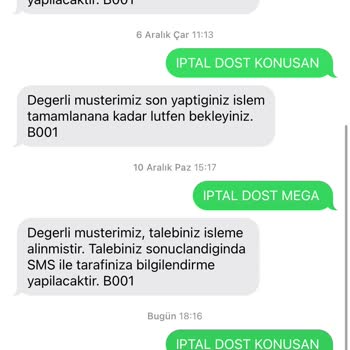 Bimcell Tarife İptal Etmiyor