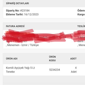 Arya Gross Siparişimi 11 Gündür Kargoya Vermedi