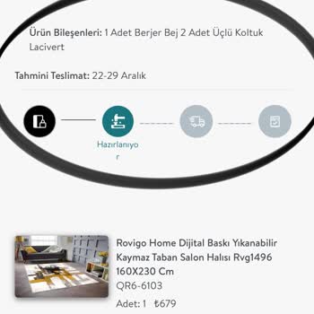Vivense Online Mobilya Siparişinde Teslimat Gecikmesi