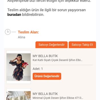 My Bella Butik Eksik Ürün