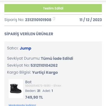 LC Waikiki Ele Ulaşmayan İade