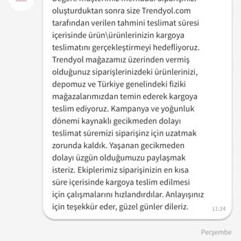 Trendyol Habersizce Ürün İptali
