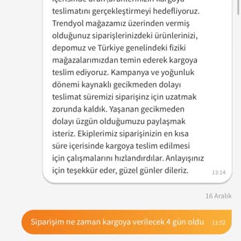 Trendyol Habersizce Ürün İptali