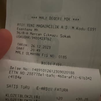 A101 M. Kodu:E891 Personel Ciddiyetsizlik