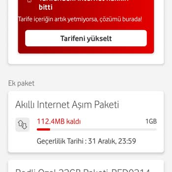 Vodafone 85 TL'ye 1 GB İnternet