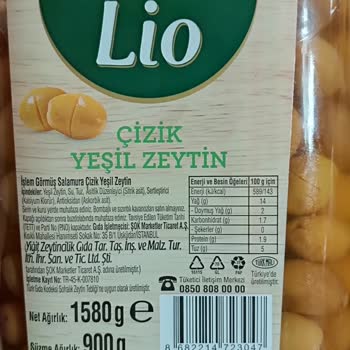 Şok Marketler Küflenmiş Lio Yeşil Zeytin