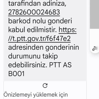 PTT Kargo PTT Göndericisinden Sahte SMS
