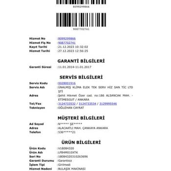 Hotpoint Indesit Vestel Yetkili Servisinde Abartılı Tamir Ücreti