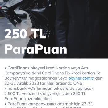 QNB Finansbank Boyner Kampanyasından ParaPuan Yüklemedi