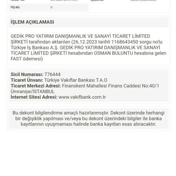 Telegram Fx Şirket Vakası