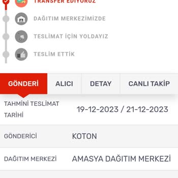 Koton Online'dan Yapılan Alışverişte Kargoyu Ulaştırmıyor.