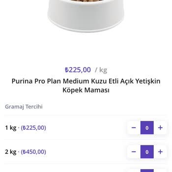 GetirÇarşı Getir Petshop Köpek Maması Sipariş Ederken Çok Dikkat Edi N!