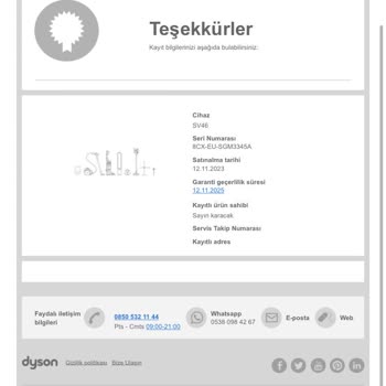 Dyson V12 Halı Başlığı Stok Yok Acil Dönüş
