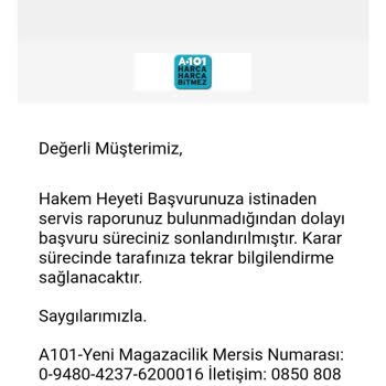 A101. Com Dan Alınan Onvo Süpürge