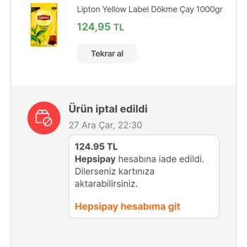 Hepsiburada Keyfi Sipariş İptali.