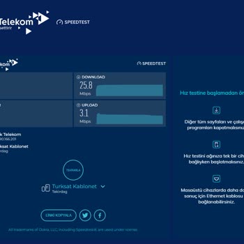 TTNET Sözleşmedeki Hızı Vermiyor
