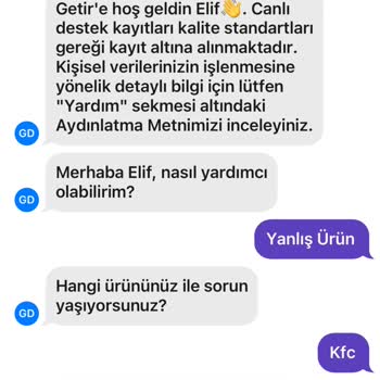 Getir KFC Denizli Çınar Şubesi