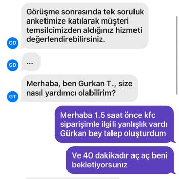 Getir KFC Denizli Çınar Şubesi