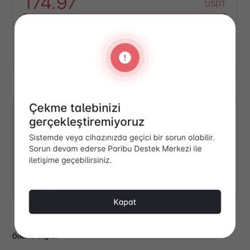 Paribu Kripto Para Transferi Yaptırmıyor.