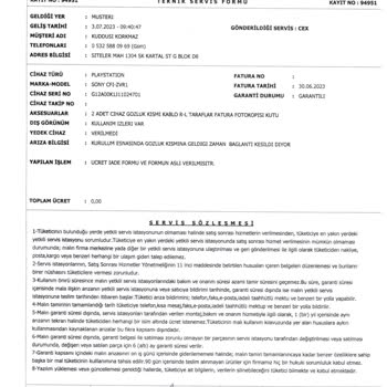 PlayStation Türkiye Sony Müşteri Hizmetleri Hizmet Alamıyorum 08508868080