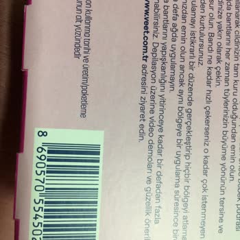 Veet Ağda Bandı Eksik