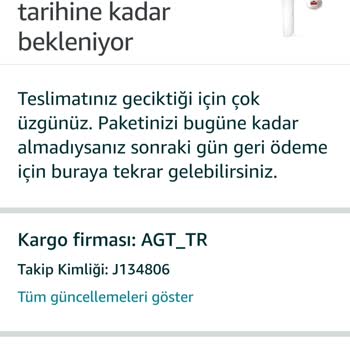 Amazon 3 4 Bin TL'lik Zarar